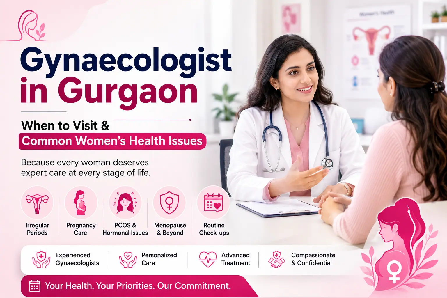 Gynaecologist in Gurgaon: When to Visit & Common Health Issues