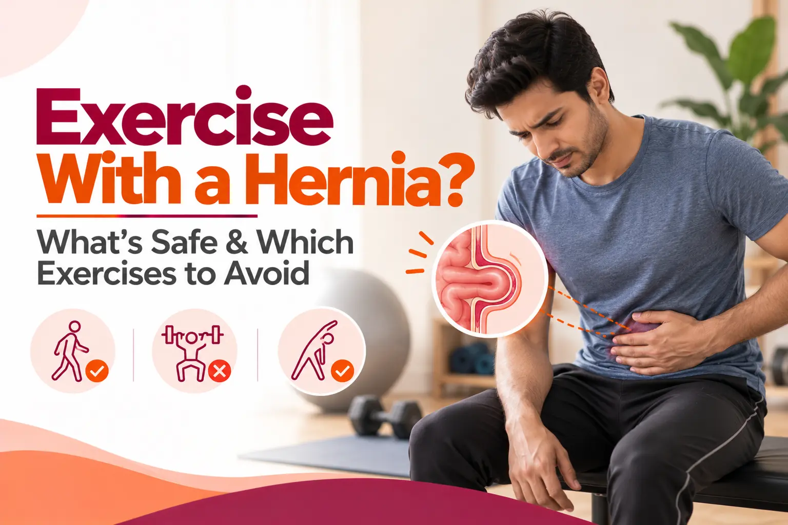 Can You Exercise With a Hernia? Exercises to Avoid and What Is Safe
